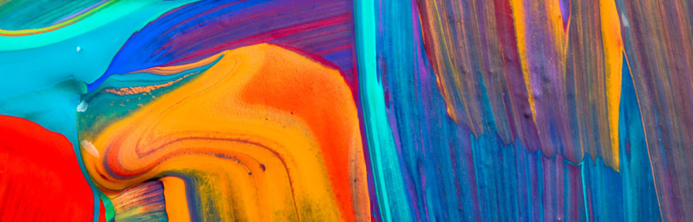 abstract coloured paint strokes